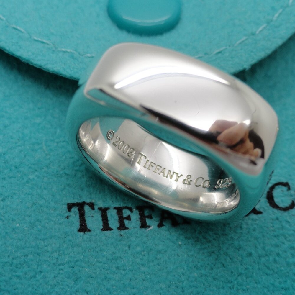 Tiffany & Co. Sterling Silver Size 5 Square Cushion Ring - Picture 5 of 7